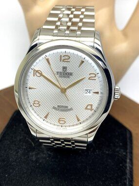 Tudor Men's Watch 1926 M91650 Swiss Automatic Rose Gold Marks Silver Steel 41mm